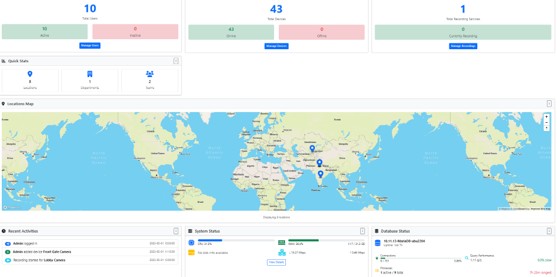 Intelisurv Dashboard with GIS Map